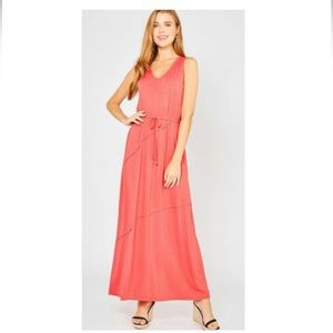 Entro Coral Maxi Dress